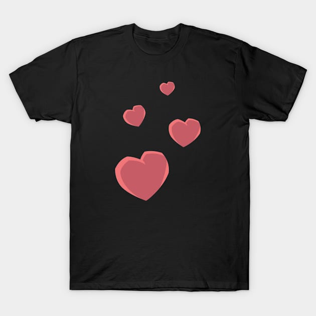 Rising Hearts T-Shirt by EarlAdrian